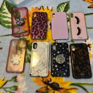 iPhone X lot of 10 cases Kate spade, Sonia, Casery and LuMee